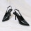 Μαύρες σέξι γόβες με slingback, κομψές, ντυμένες γόβες για γυναίκες, κλειστά δάχτυλα, 4