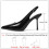 Μαύρες σέξι γόβες με slingback, κομψές, ντυμένες γόβες για γυναίκες, κλειστά δάχτυλα, 2