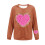 Sudadera de mujer para el Día de San Valentín con estampado de corazón. 4