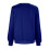 Women's blue crewneck sweatshirt half-zip long sleeve 5