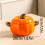 Babhlaí Anraith Gloine Cruth Pumpkin le Clúdach 3