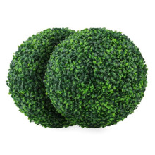 Kunstige buksbomkugler 30 cm, 2-pak