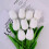 Umělé stonky bílých tulipánů 10 ks 4