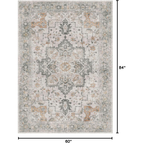 60x1,5 m Boho løbertæppe – maskinvaskbart og skridsikkert 1