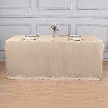 BalsaCircle6pieds Nappe ajustée en polyester couleur chair