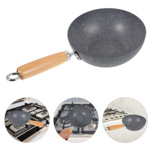 OUNONA kleine antiaanbak wokpan, 37 cm