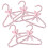 Perchas de plástico rosa para ropa de mascotas (5 unidades) 8