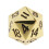 Heavy Metal D20 Vinte Lados 22mm 0,87 polegadas Poliédrico o Escuro 5