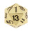 Heavy Metal D20 Vinte Lados 22mm 0,87 polegadas Poliédrico o Escuro 4