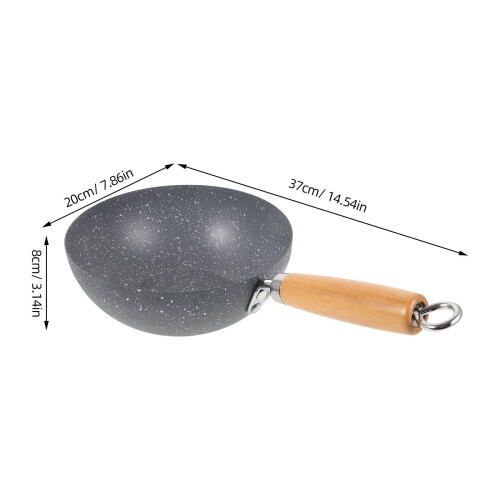 OUNONA Small Nonstick Wok Pan, 37 cm 1