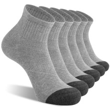 Lot de 6 paires de chaussettes de sport rembourrées pour homme, idéales pour la course à pied.