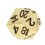 Heavy Metal D20 Vinte Lados 22mm 0,87 polegadas Poliédrico o Escuro 2