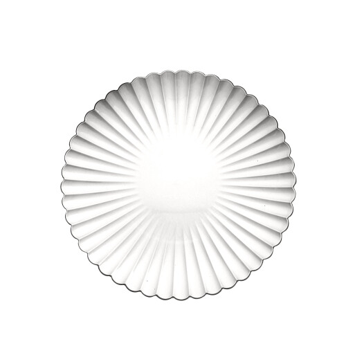BalsaCircle6PlasticΑσημένια Στρογγυλά Πιάτα Charger 13 ιντσών με Σχέδιο Κελύφους, 1