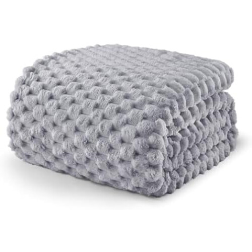 Κουβέρτα Fleece King Size για Κρεβάτι, 90x104 ίντσες Κομψή Κουβέρτα Jacquard Βελούδινη Μαλακή,