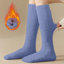 Flauschige Socken für Damen, flauschige Wintersocken, warme, kniehohe, lange, kuschelige Thermosocken für Damen, dick und weich, Weihnachtsgeschenk