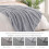 Κουβέρτα Fleece King Size για Κρεβάτι, 90x104 ίντσες Κομψή Κουβέρτα Jacquard Βελούδινη Μαλακή, 5