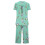 Γυναικείο καλοκαιρινό σετ πιτζάμες Henley με φλοράλ στάμπα - Παντελόνι κάπρι με 5