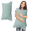 Funda de almohada extragrande de algodón lavado de 48x74 cm. 1