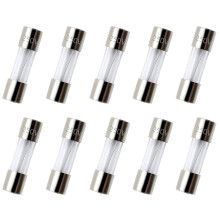 Confezione da 10 fusibili rapidi F0.5AL500mA 0.5A250V in vetro 0.2x0.78 pollici / 5x20mm (0.5 amp) (F0.5A)