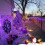 Oranje en groene Halloween-lichtslinger, 200 LED's, 28 meter. 2