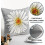 Μαξιλαροθήκες Spring Daisy 16x16, Σετ 2 τεμαχίων, Μαξιλαροθήκες από λινό σε γκρι χρώμα σε 5