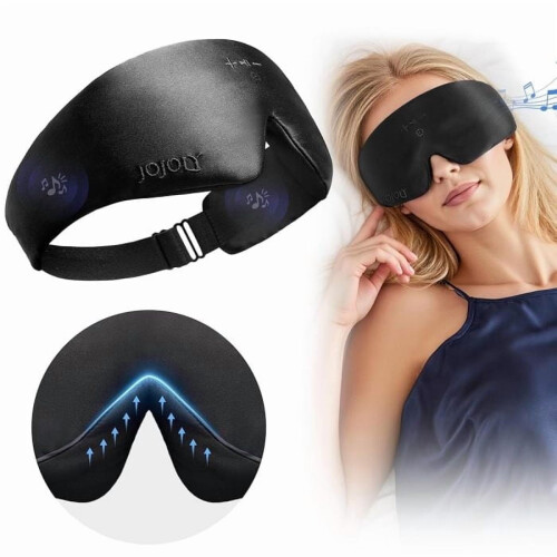 Μάσκα ύπνου Bluetooth από μπαμπού και βαμβάκι Μάσκα ματιών 100% συσκότισης