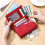 Women's Genuine Leather Bifold Wallet with RFID Protection 4