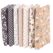 Suprimentos para Quilting AUQ: Retalhos de algodão macios e respiráveis, com charmosa estampa floral, suaves e duráveis – Cor café