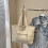 Gesteppte Canvas-Schultertasche Beige 65 x 44 cm 3