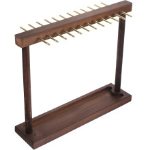 Doppelseitiger Schmuckständer aus Holz, ideal für Halsketten, Ohrringe und als Wohnaccessoire.