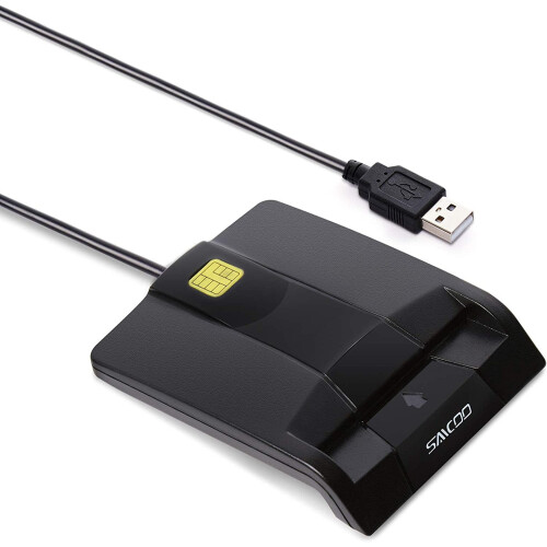 Αναγνώστης έξυπνων καρτών DOD Military USB Common Access CAC Card Reader, συμβατός με Mac OS, Win