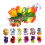 Hibiscus hair clips assorted colors12-pack 3