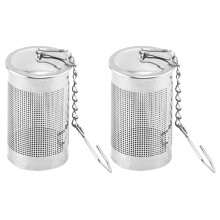 Lot de 2 filtres à thé en acier inoxydable 304 (petit format) - Filtres à thé en maille pour infusion compacte