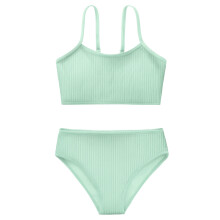 8-13T lány kétrészes bikini fürdőruha gyerek tankini fürdőruha sport fürdőruha állítható vállpánttal
