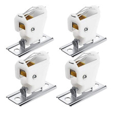 Conjunto de 4 travas de cordão para persianas romanas, ideais para uso interno em cortinas romanas e persianas de bambu.