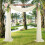Wedding Arch Chiffon Drape Black Tulle Drapery 8