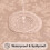 Round Vinyl Tablecloth – Waterproof, Washable, Tan, 60 2