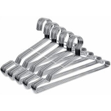 Cintres en acier inoxydable 42 cm (16,5 po) - Lot de 50
