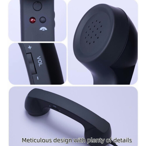 Retro Phone Handset Type-C Wired Landline Receiver White 1