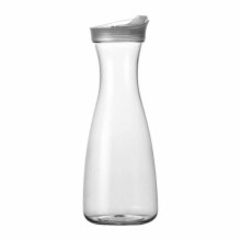 Juicekaraffel med låg - 64oz klar kande til Mimosa Bar, iste og limonade - smal halsdesign med vippelåg til kold bryg, mælk og drikkevarer