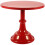 Rode ijzeren taartstandaard 25 cm 1
