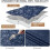 Vinyl Tablecloth Rectangle Navy Blue 52 x 70 in 2