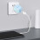 Φορτιστής τοίχου Blue25W USB-C με γρήγορη φόρτιση Pd και θύρα Qc3.0 σε μπλε χρώμα, συμπαγής 5