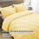 King Yellow Comforter Set Boho Pintuck 3-Piece 4