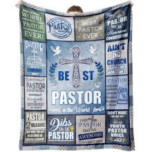 Zachte flanellen christelijke plaid, 50x60 inch