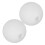 Vit akryl globlampskärm 10 cm 2-pack 1