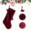 19-inch Velvet Christmas Stocking with Oversized Bow 2