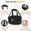 Bolsa térmica redonda para caçarola, preta, 31,75 cm (12,5 polegadas) 3