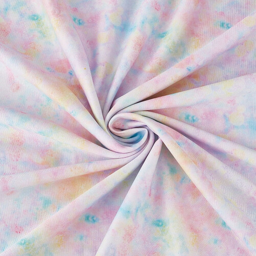 78,757 ιντσών Tie Dye Printed Polyester Fabric4Way Stretch Spandex Πλεκτό ύφασμα ταπετσαρίας για πακέτο