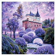 Holdfény Gyémánt Művészeti Készlet Felnőtteknek, 5D Tengerparti Hold Minta, Teljes Fúrású Barkács Festés, 30x40 cm Faldekoráció